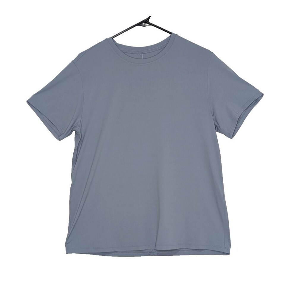 Lululemon Shirt Womens 6 Blue Gray All Yours Boyfriend Tee Performance Athletic